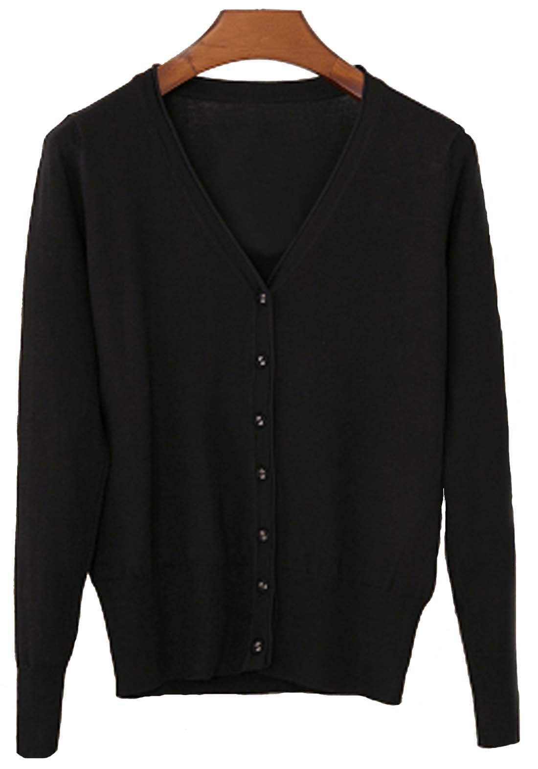 春夏秋 薄手 Vネック 日焼け止 冷房対策 毛玉 (28)