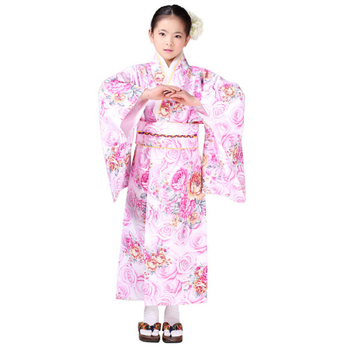 Kids Kimono Clothing girls kimono dresses Japanese samurai children kimono photo photo traditional costume outfit on stage performance clothing