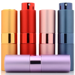 Wholesale perfume refill bottle 15ML rotating bottle glass liner removable spray head empty bottle
