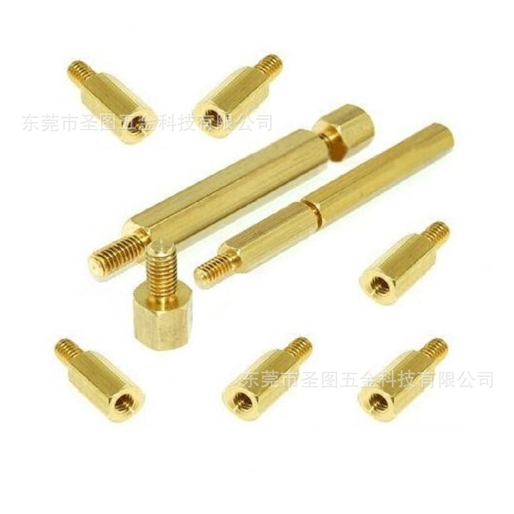 空心螺丝 阀杆螺母 全牙螺杆 铜螺柱加工 铜螺丝加工 铜套管 铜钉