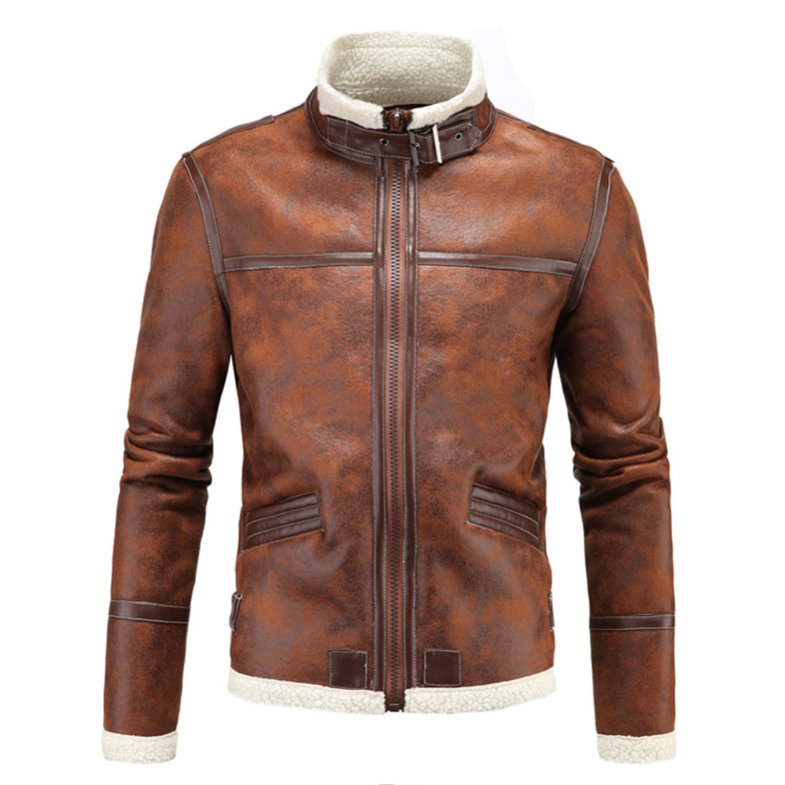 Veste en cuir homme - Ref 3443887 Image 1