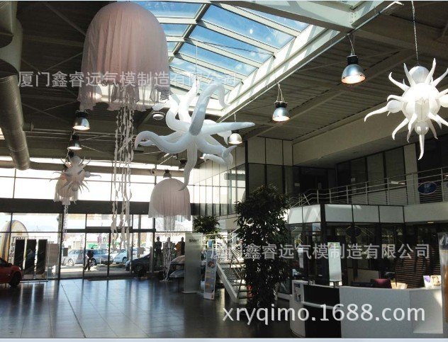 充气水母 室内装饰灯光 海洋吊灯水母 酒吧装饰灯光 鑫睿远