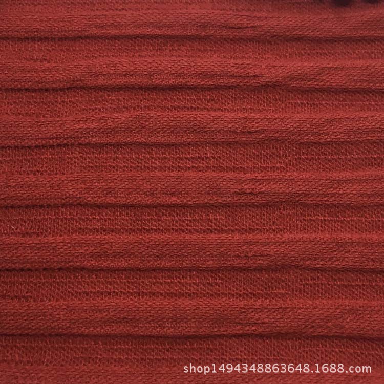 弹力麻色卡-3#红色