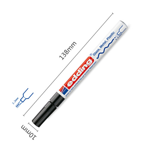 German edding751 paint pen sneaker graffiti car touch-up industrial marker oil-waterproof non-fading