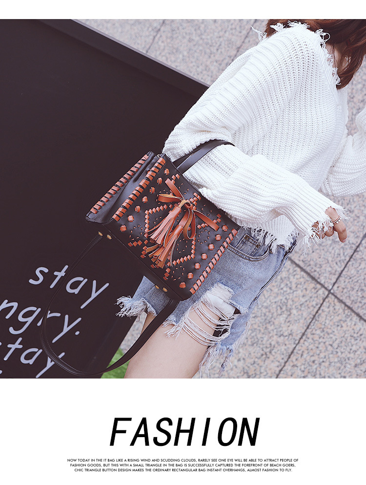 Korean style PUfashion bag (gray)NHPB0147-gray
