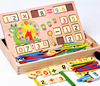 Universal counting sticks, digital teaching watch, children's wooden toy, early education