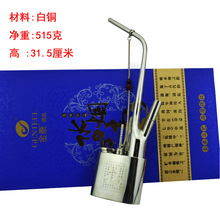 复古老式纯铜白铜水烟袋水烟斗水烟壶水烟筒加厚黄铜金泰礼盒