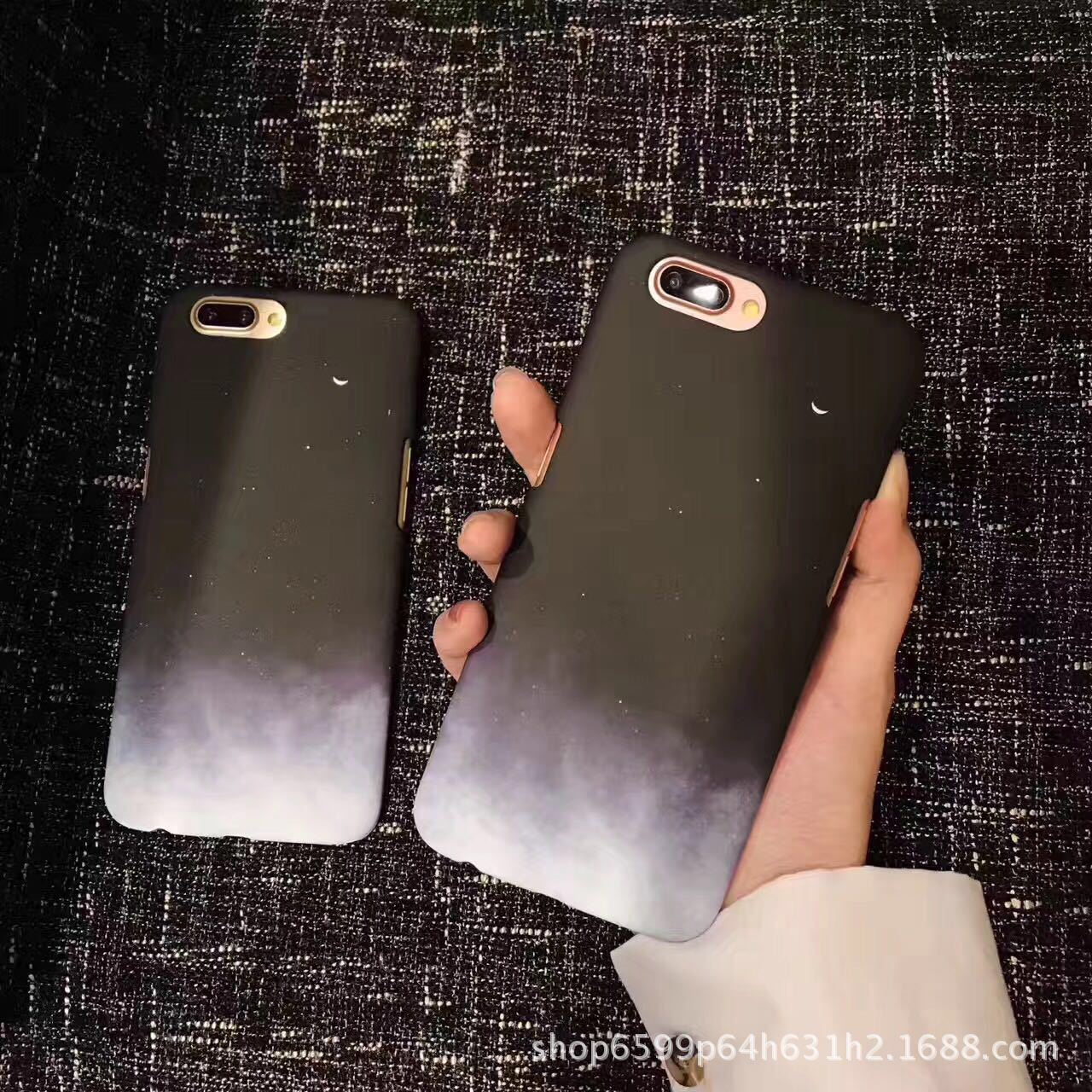 蘋果磨砂半包6splus硬大氣層裡的暗黑星辰 殼7iphone7plus手機手