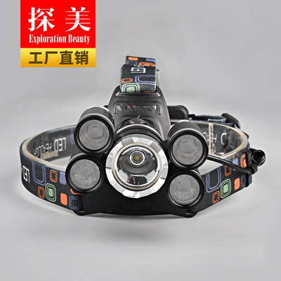 Spot direct Aircraft head lamp Strong light Fixed focus Go fishing led Lampholder factory wholesale