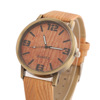 Wooden fashionable bronze watch suitable for men and women, 2017 trend, city style