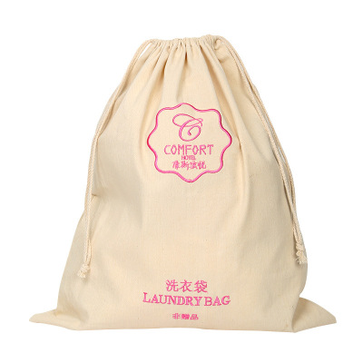 Five-star hotel Guest room Supplies Bundle laundry bag Yarn kaboo 21 Yarn canvas embroidery LOGO direct deal