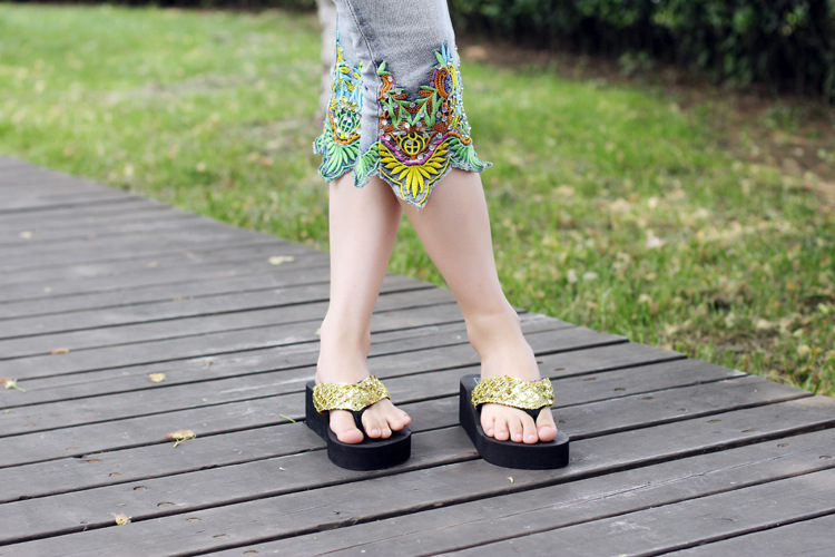 Tongs femme OTHER   en tissu paillete - Ref 2665989 Image 14