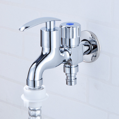 Multifunction Washing Machine Tap, Copper Dual-Use Washing Machine Water Spout Tap, Single Cold Fast Open Copper Tip Tap Direct Sales