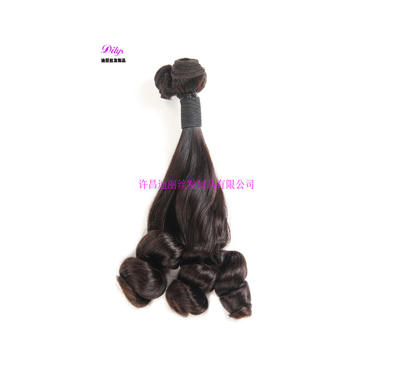 Wholesale a smooth hair hair funmi human hair double draw real wig hair curtain