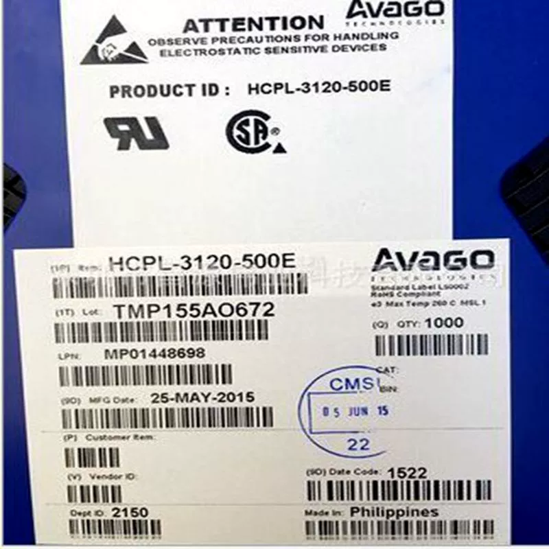 Интегральная схема HCPL-3120-500E IC Avago/Anwar Highlight Couper SOP8