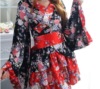 A full set of cherry blossoms Cosplay anime costumes Japanese kimono Lolita princess dress