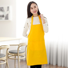 制服呢男女廚房圍裙logo印字廣告圍腰宣傳禮品工作服批發廠家直供