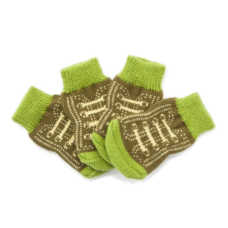 Носки для собак, носки для домашних животных, Нескользящие хлопковые носки, крышка для ног собаки, плюшевая собака, пудель, Обувь для собак, носки PS014B