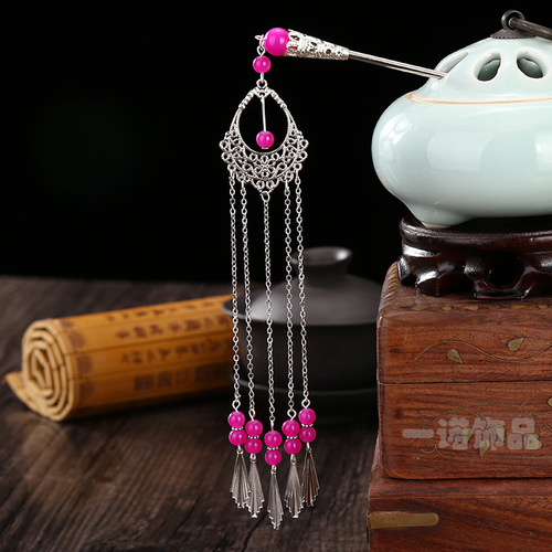 chinese hanfu hair accessory for girls classic jewelry hairpin antique hairpin ancient hairpin ancient hairpin ancient walking tassel ancient headdress cos hair ornament