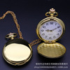 Fashionable classic black glossy retro antique big pocket watch, Birthday gift, wholesale