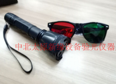 Gafas Equipo de optometría Lámpara de cuatro orificios Accesorios para gafas Gafas rojas y verdes Lámpara de cuatro orificios Función visual de fusión Luz de inspección