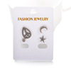 Set, earrings heart shaped, European style, suitable for import, wholesale