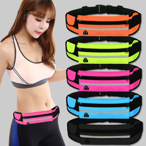 Mobile phone sports waist bag outdoor waterproof belt multifunctional outdoor sports bag anti-theft waist bag invisible mobile phone bag