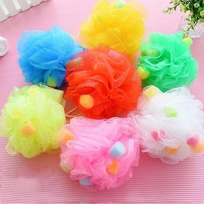 大号洗澡沐浴球浴花搓澡球日本婴儿海绵浴球起泡网起泡球批发|ms