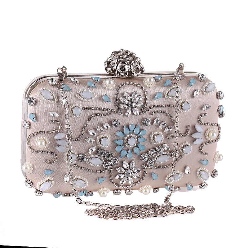 New Evening Bag Pearl-studded Clutch Bag Banquet Dress Bag display picture 8