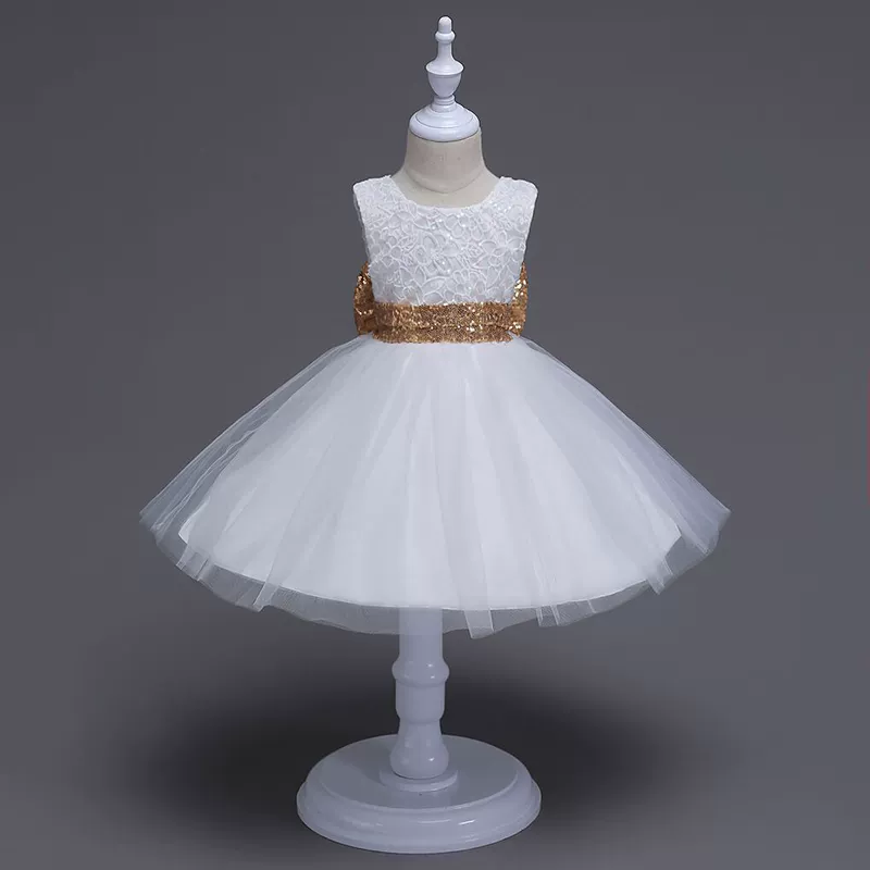 Cô gái châu Âu và Mỹ công chúa váy sequin Lớn bướm trên cơ thể váy ren trẻ em Váy lưới tutu tutu