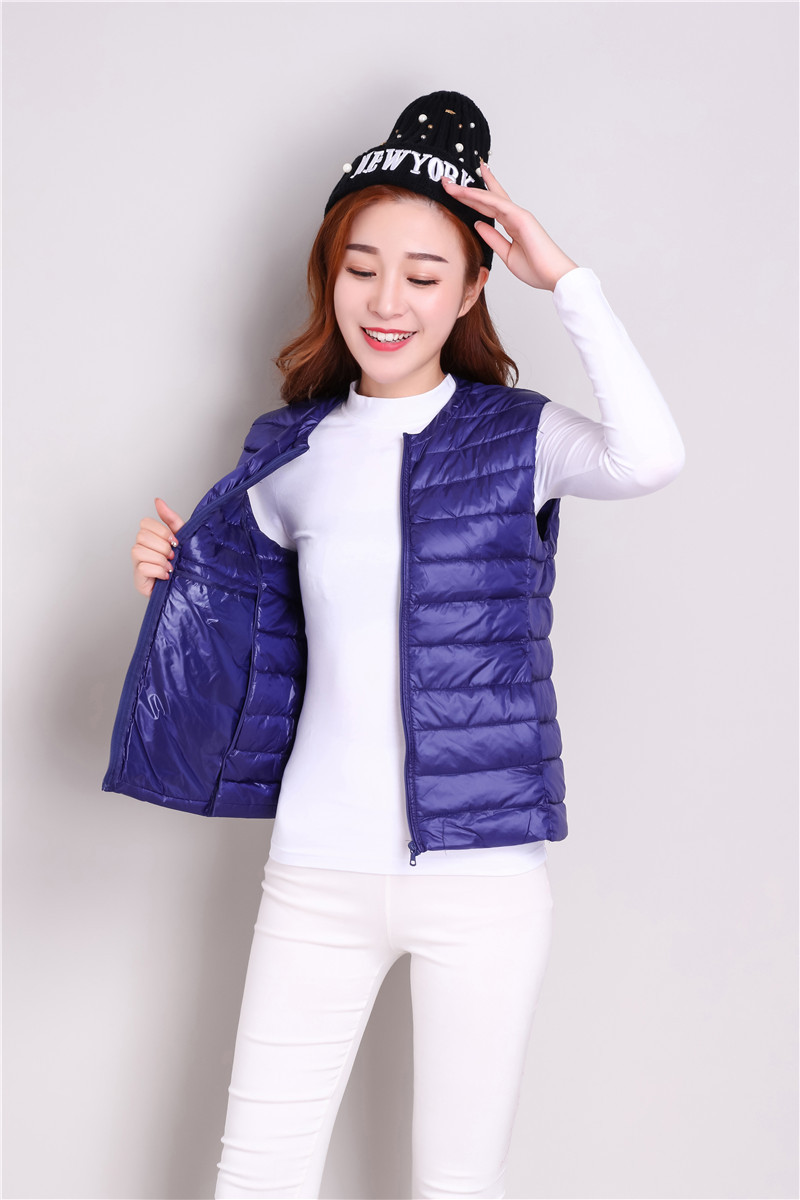 Gilet femme en Duvet de canard blanc - Ref 3316304 Image 25