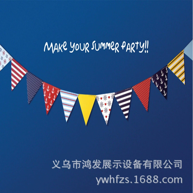 Бумажные флаги тропический лес флаги для вечеринок с животными День Рождения Бумажные украшения прямые продажи с фабрики