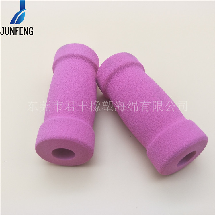 磨砂材料滑板车手把 健身器材手把套柔软握把NBR发泡管源头