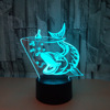 Night light, LED three dimensional table lamp, 3D, remote control