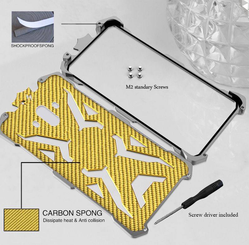 SIMON THOR Aviation Aluminum Alloy Shockproof Armor Metal Case Cover for Huawei Mate 10