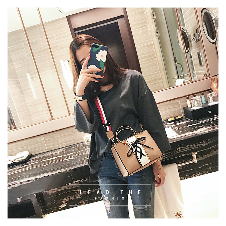 Korean version PUfashion bag (Pink)NHPB0232-Pink