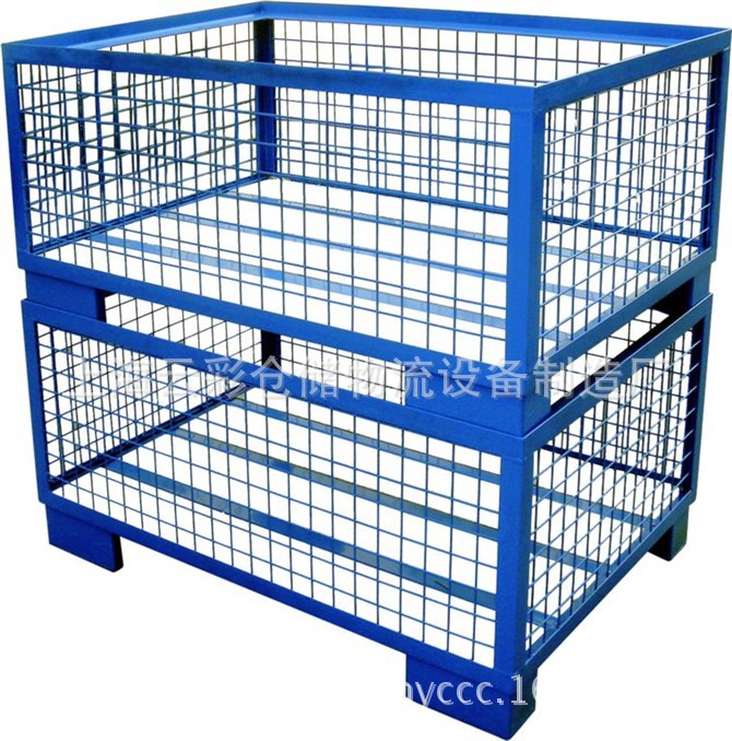 汽车零部件周转料架网格箱堆叠筐料架网笼仓储笼金属网箱