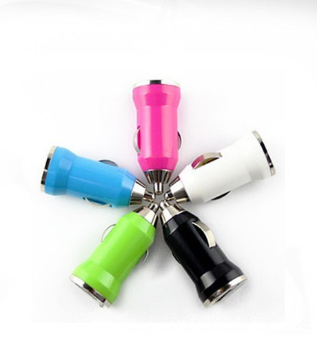 子彈頭車充iPhon 諾基亞 三星 迷妳USB車充頭 車載充電器頭