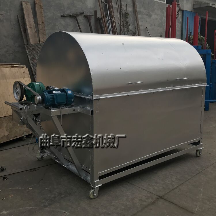 淮安各种规格炒货机 电加热不锈钢滚筒炒锅