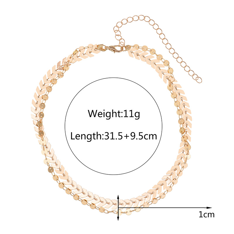 other copper other necklace (Gold)NHYT0341-Gold