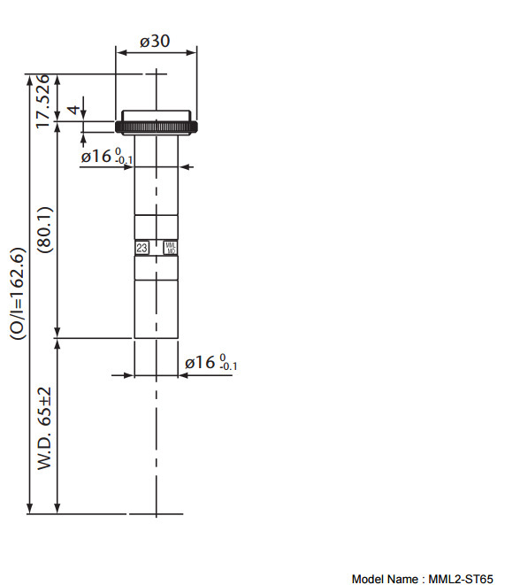 MML-ST系列 MORITEX茉丽特 MML固定倍率镜头 MML2-ST65 远心镜头