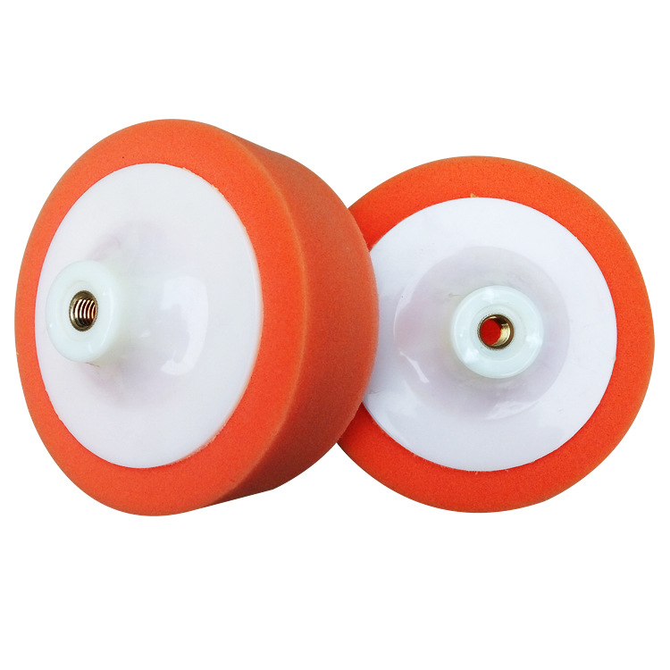 M14-M16汽车抛光打蜡带托海绵轮厂家批发粗中细漆面清洁抛光盘