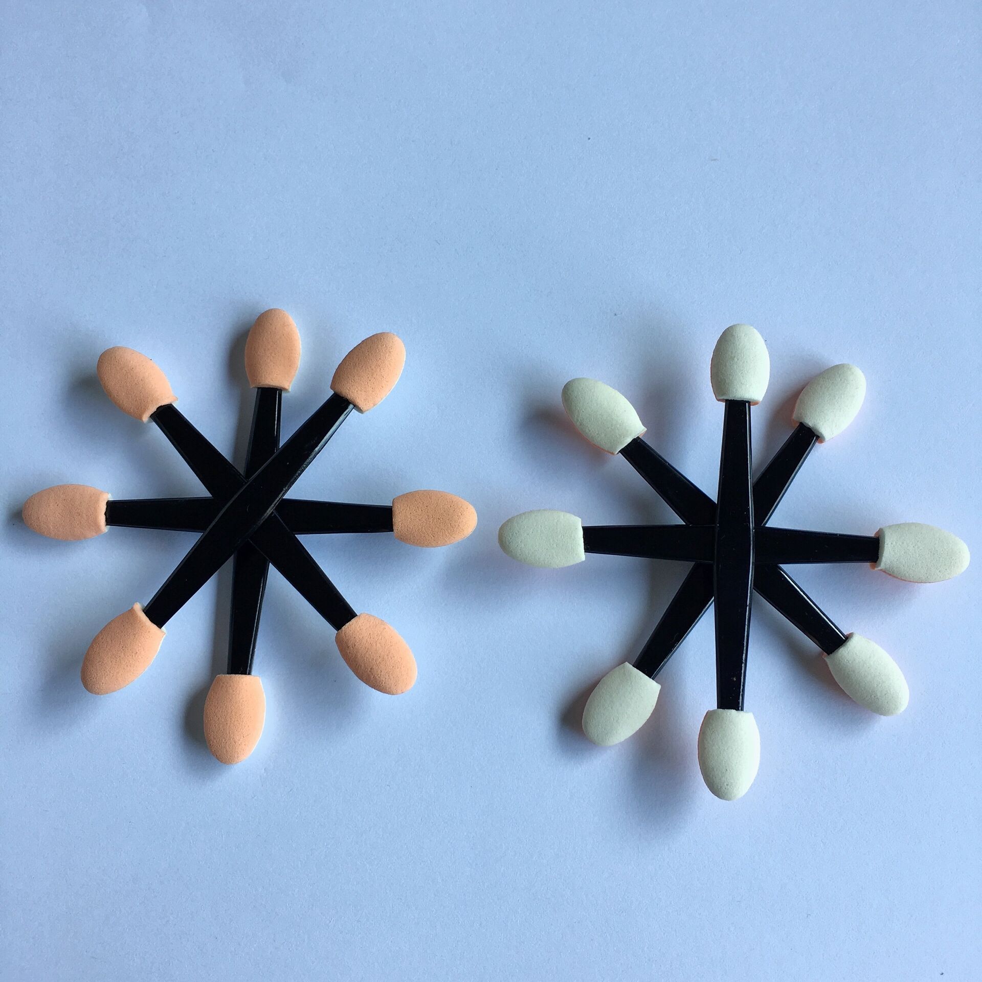 双头乳胶眼影棒双面普棉眼影棒双色双面眼影棒双头眼影刷双头刷