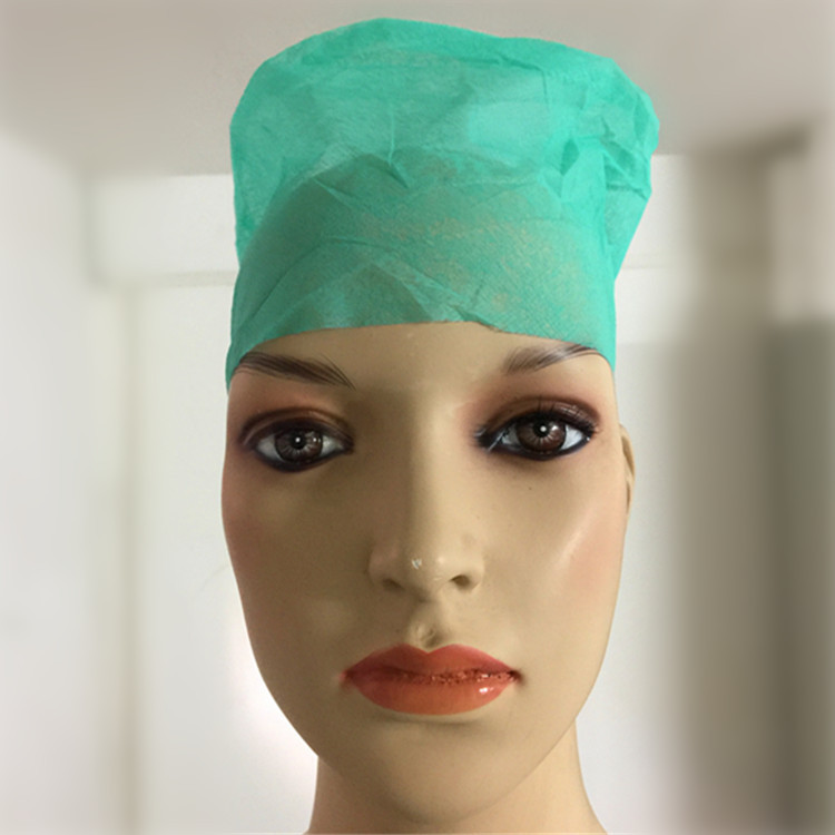 热卖单品 一次性圆顶医生帽 无纺布橡筋帽子防掉发头套 有现货|ms