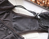 Silk pants, trousers, fashionable lace underwear, belt, European style, plus size