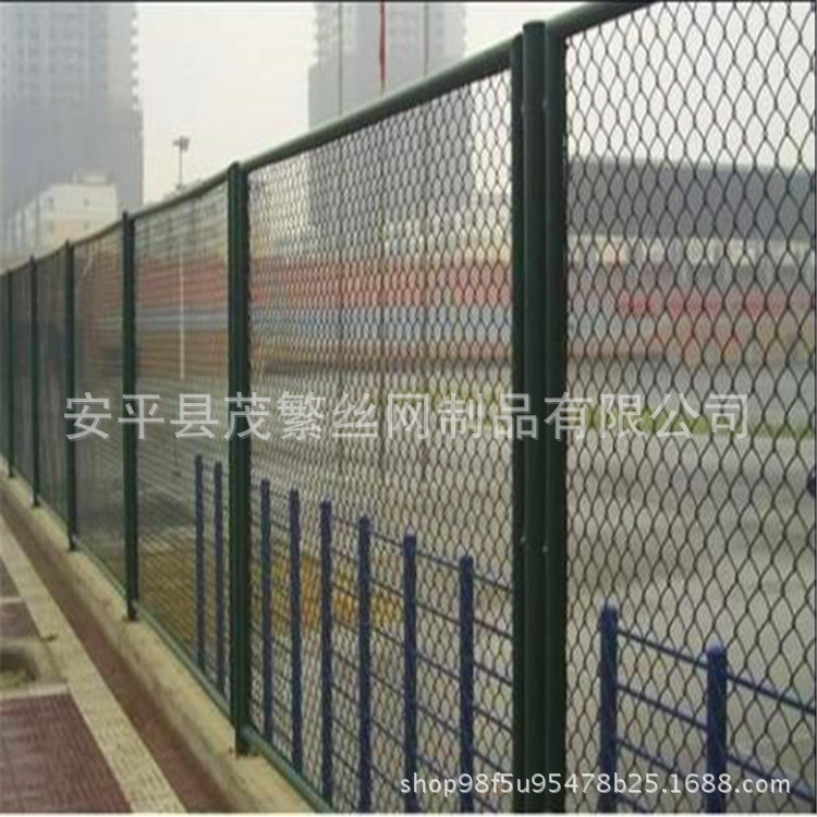 勾花式足球场网球场围网 顶网尼龙绳防护网 PVC好塑勾花网围栏