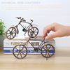 Retro bike, car model, metal minifigure, table jewelry