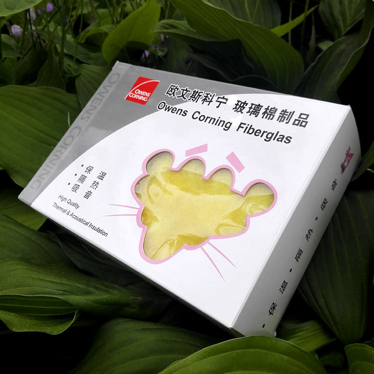 现货供应欧文斯科宁玻璃棉板 无甲醛玻璃棉白棉板 玻璃棉板离心