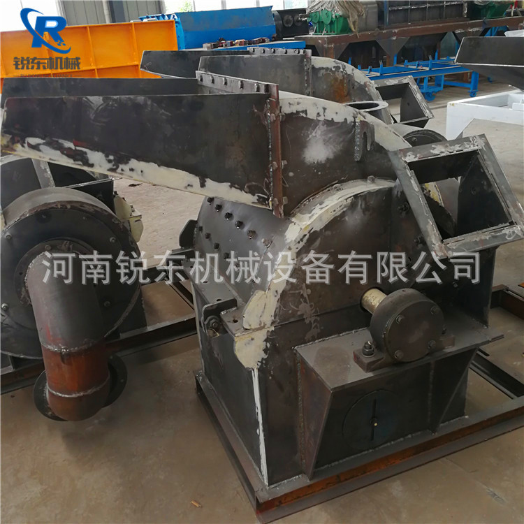 移动式玉米芯粉碎机 大口径双料口木材粉碎机 复合式木材粉碎机