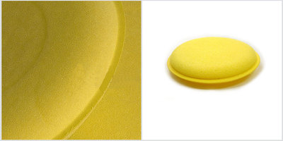 腾威厂家加工订做汽车上蜡绵抛光绵高密度耐用压边圆形打蜡小海绵